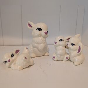 Adorable Ceramic Bunny Figurines